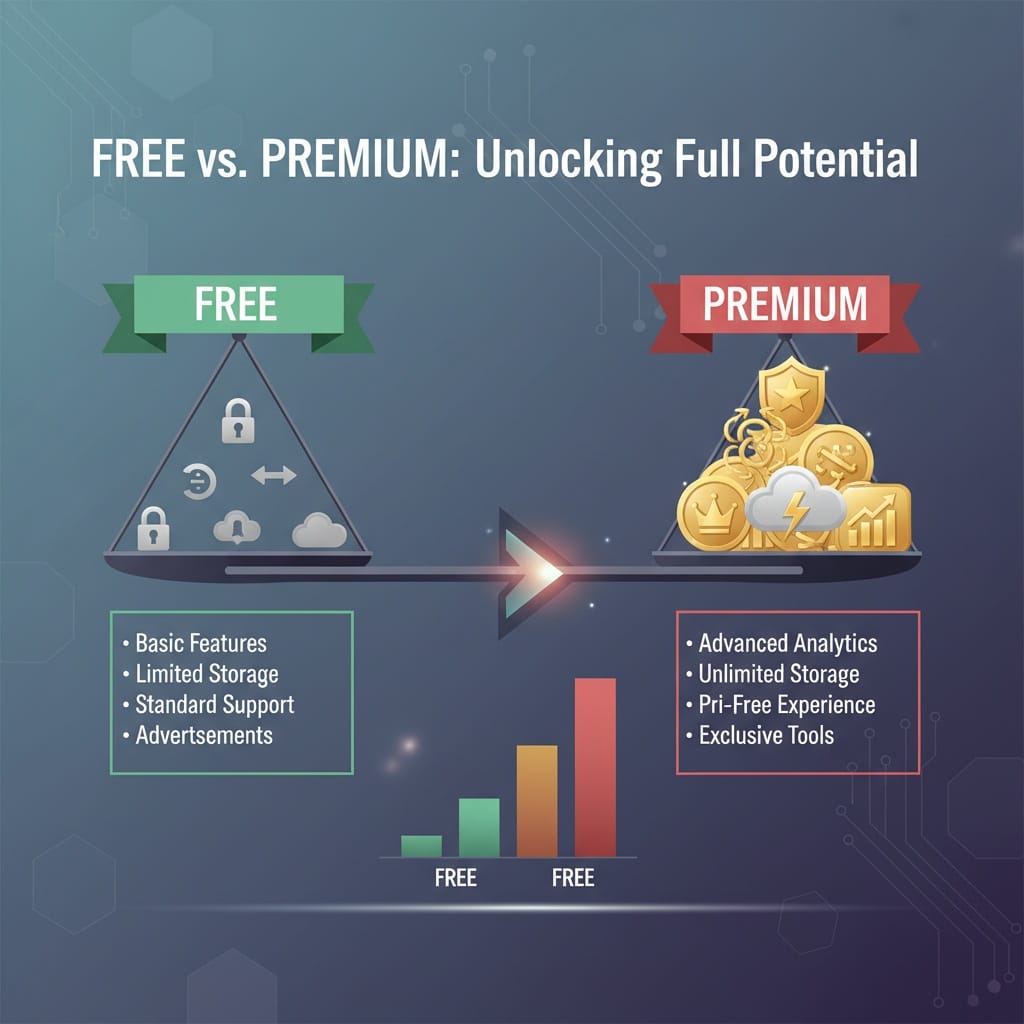免费VPN vs 付费VPN：安全性和性能全面对比分析 - AgogoVPN博客封面图